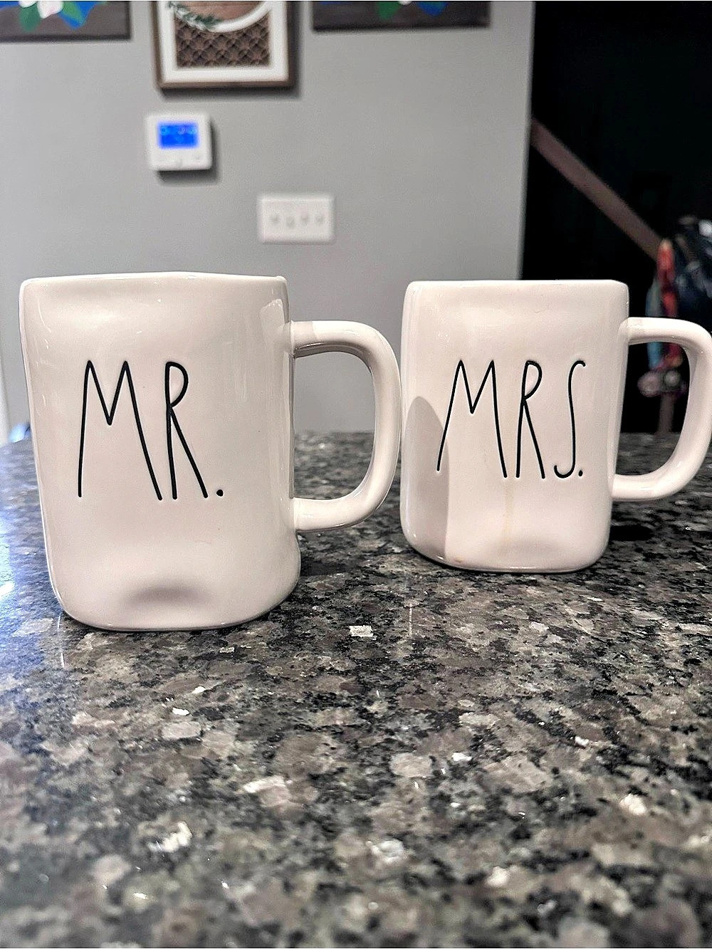 Rae Dunn Mr. and Mrs. Mug Set White